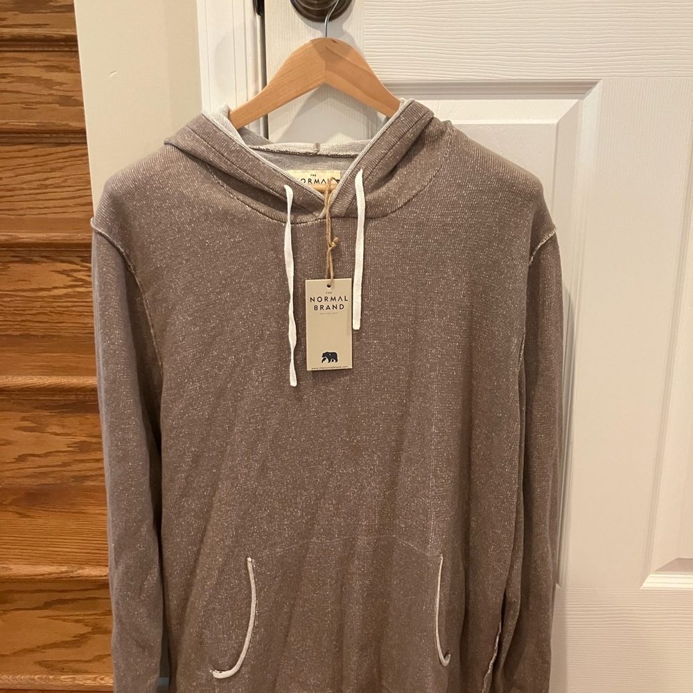 NEW The Normal Brand Men's Brown Hoodie